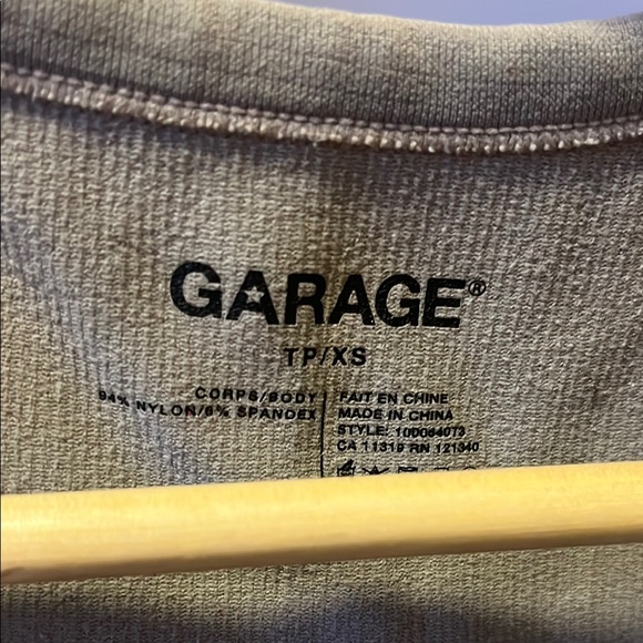 Garage Light Brown Ribbed Crop Top - Picture 2 of 2